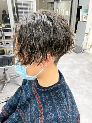 ショート パーマ メンズ メンズパーマ メンズ特化ryoのヘアスタイル