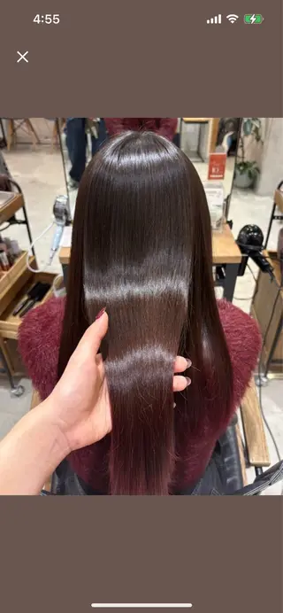 ロング カラー 塙 あいりのヘアスタイル