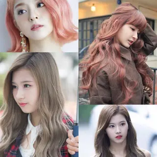 セミロング カラー パーマ ヘアアレンジ 【ツヤ髪美容師】 ツダケイスケのヘアスタイル