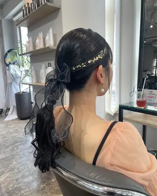 ミディアム ヘアアレンジ アレンジ指名 no.1✨ｈａｋｏのヘアスタイル