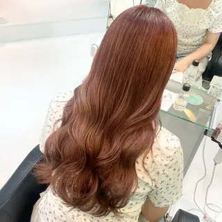 ロング カラー ボブ/艶カラー/ 暖色/Natsukiのヘアスタイル