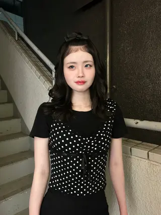 ロング パーマ PELE所属・盛れるミルクティー 💍🎀yuiのヘアスタイル