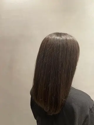 ロング カラー 森 遥菜のヘアスタイル