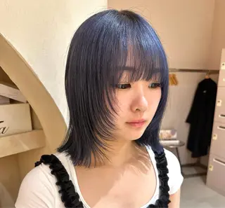 カラー layer・bob カット/  YURIのヘアスタイル