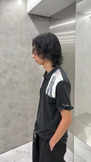 パーマ メンズ レイヤー/ハッシュ カット【春道】のヘアスタイル