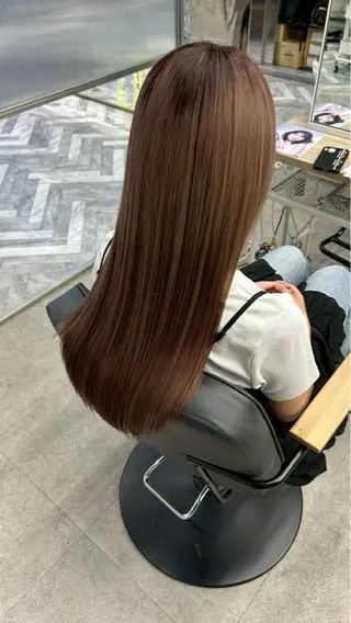 ロング himari💜 暖色カラー/レイヤーのヘアスタイル