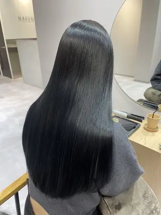 ロング カラー コテ巻き/パーマ/艶 透明感/荻原凜太郎のヘアスタイル