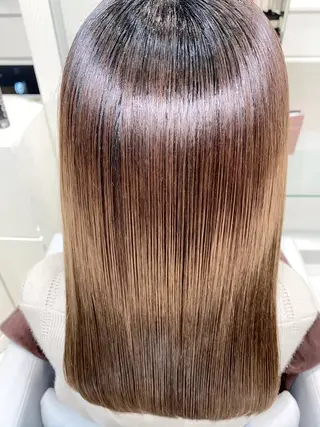 ロング 縮毛矯正/髪質改善 /ブリーチ/東陽町✨のヘアスタイル