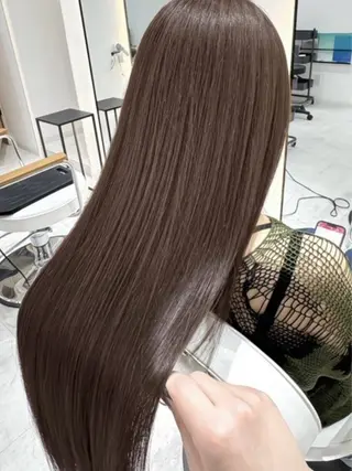 ロング カラー 縮毛矯正・髪質改善 人気No1🩶北島のヘアスタイル