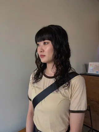 セミロング パーマ plus HAIR いずみのヘアスタイル