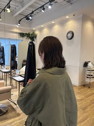 ミディアム パーマ 和泉市/mahae/ 齋藤のヘアスタイル