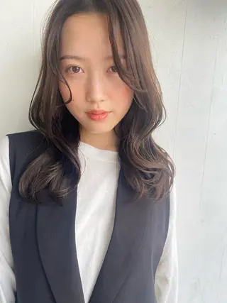 ミディアム 🍃透明感スタイル ｙｕ-ｋａ🍃のヘアスタイル