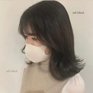ミディアム カラー AI TOKYO S所属・mizuki 【韓国レイヤー】のヘアスタイル