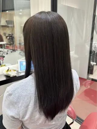 ロング カラー 松原 梨華のヘアスタイル