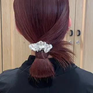 ロング カラー ヘアアレンジ ヘアアレンジ🪽🎀 艶カラー/天王寺のヘアスタイル