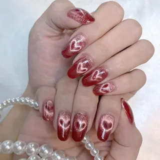 ネイル RAFFINE 月🦋🩵のネイルデザイン