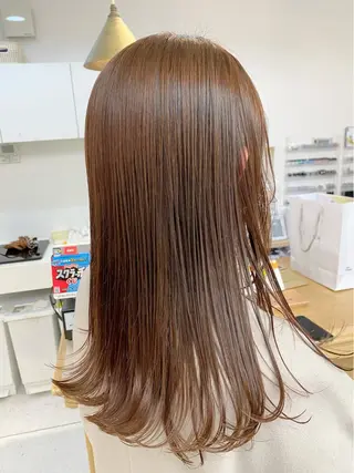 セミロング カラー ✨オール年代🆗 🤍内田亜由子のヘアスタイル
