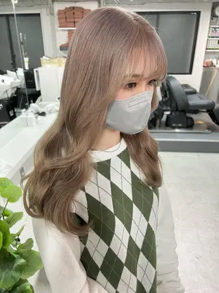 ミディアム カラー sio.nail&eyebrow salon shimokitazawa2号店所属・nailist mana𖤐´-のネイルデザイン