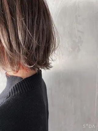 ショート カラー ヘアアレンジ stylist/蛯谷 珠里のヘアスタイル