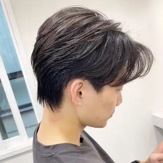 メンズ グレージュ/レイヤー ふうか　渋谷のヘアスタイル