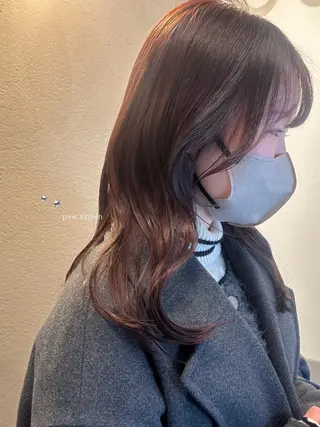 セミロング カラー 暖色カラー/レイヤー 🌙 オノユリカのヘアスタイル