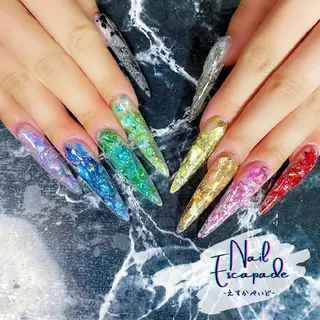 ロング ネイル クロキ 。のネイルデザイン