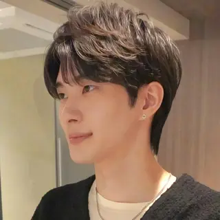 メンズ メンズカット/ センターパートkiiのヘアスタイル