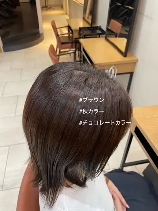 カラー ボブ/ミディアム 親しみやすさ/さくらのヘアスタイル