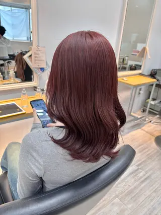 ミディアム カラー くさかみさき🌼暖色 /耳つぼ/オタク🌼のヘアスタイル