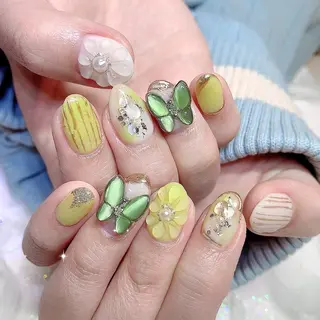 ネイル シェアサロンLei.g(レイジー)所属・3Dアートネイル💗 都築レナのネイルデザイン