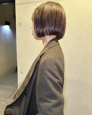 ショート カラー 似合わせウルフ/ レイヤー/山本祐輔のヘアスタイル