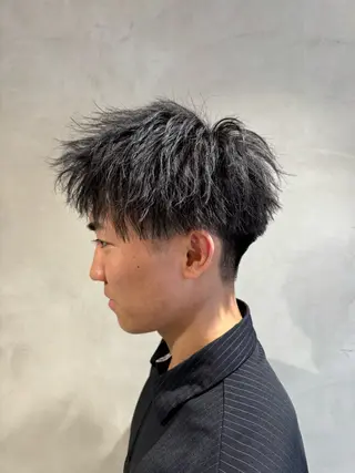 ショート パーマ メンズ nico TOKYO 横浜所属・横浜/レイヤー/ カネコのヘアスタイル