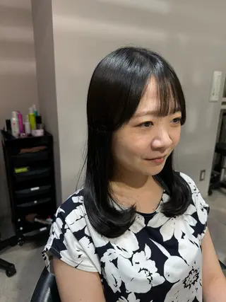 ミディアム カラー Dxxxx III所属・女性目線の大人 メンズ*Ayakaのヘアスタイル