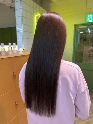 ロング カラー ベージュ/ダブルカラ ー/新潟駅/青柳萌果のヘアスタイル