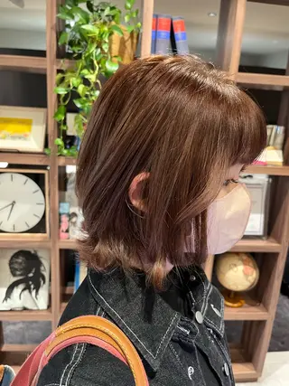 ミディアム カラー dogstar小林諒 レイヤー/パーマのヘアスタイル