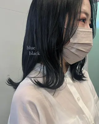 ミディアム カラー mizuho🐈⬛ 艶髪¦ダークトーンのヘアスタイル