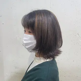 ミディアム カラー ヘアアレンジ gosgo所属・✨️ボブカット中村 真緒✨️のヘアスタイル