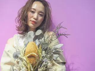 ミディアム カラー パーマ ハイライト/髪質改善 ans/黒木 和大のヘアスタイル