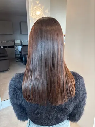 ミディアム カラー ボブ/顔周りレイヤー 🎀momoka🎀のヘアスタイル