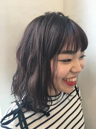 ミディアム カラー TOWA 野村　コウダイのヘアスタイル