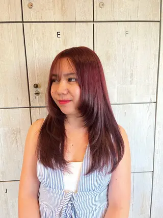 ロング カラー フルールドソレイユ所属・♡ナナコ♡ レイヤー/艶髪のヘアスタイル