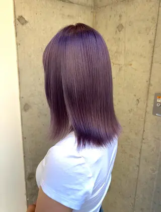 ミディアム 🎵ぷる艶ハイトーン 柔らかヘア🍅まあやのヘアスタイル