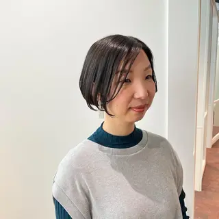 ショート ショート／ミニボブ マンツーマン/マユコのヘアスタイル