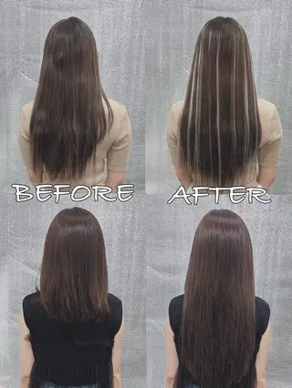 ロング カラー ヘアアレンジ LIP 大阪本店 エクステ 堀谷和孝のヘアスタイル