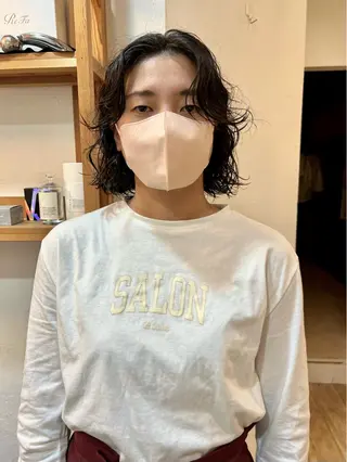 ミディアム パーマ Van family所属・ショート& パーマ　坂本のヘアスタイル