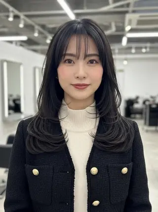 ロング 似合わせボブ✖️ 韓国レイヤー✨小関のヘアスタイル