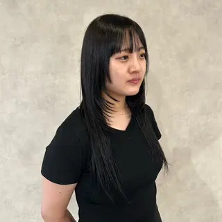 ロング カラー 石原 侑季のヘアスタイル