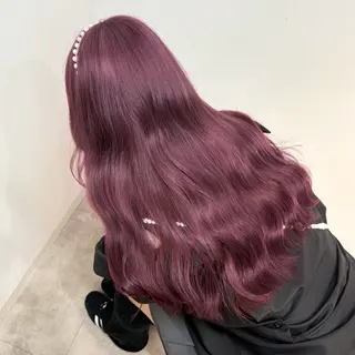 セミロング カラー 艶髪ハイトーン/ ブロンド/Nagiのヘアスタイル