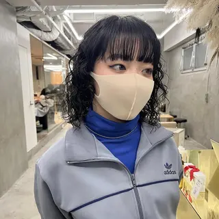 ショート カラー パーマ yiye 青山所属・無料カットモデル募集 🌱ひょうがのヘアスタイル