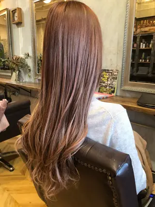 セミロング カラー エクステ指名No.1 【店長】橘田のヘアスタイル